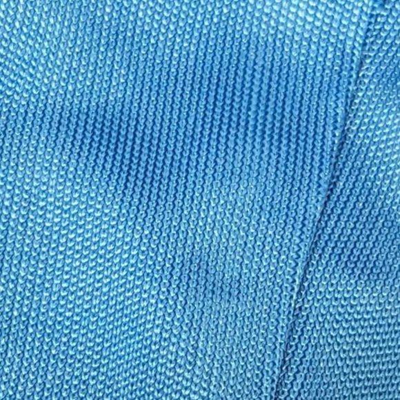 Aidan Mattox Maxi Column Dress V Neck Plunging Leg Slit Electric Blue Sz 6 $350 - Picture 9 of 9